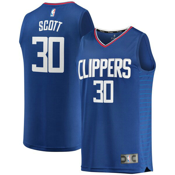 Maillot Los Angeles Clippers Homme Mike Scott 30 Icon Edition Bleu